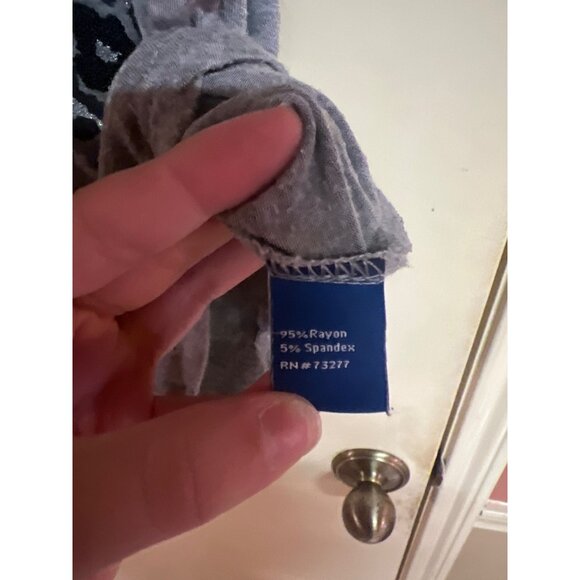 APT.9 XXL Gray Leopard Print T-Shirt With Short Sleeves & Round Neck - Picture 5 of 7